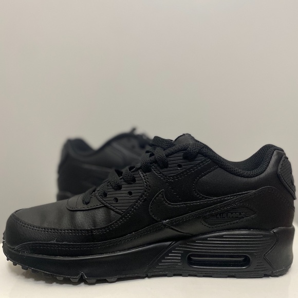 NIKE AIR MAX 90 LTR (GS) BLACK SZ 6.5Y or 8W - Picture 2 of 5